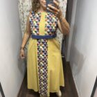 Vestido largo bohemio mostaza La Casa de Ántica