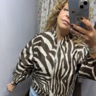 Bomber animal print en tonos marrón y beige o burdeos y beige de La Casa de Ántica